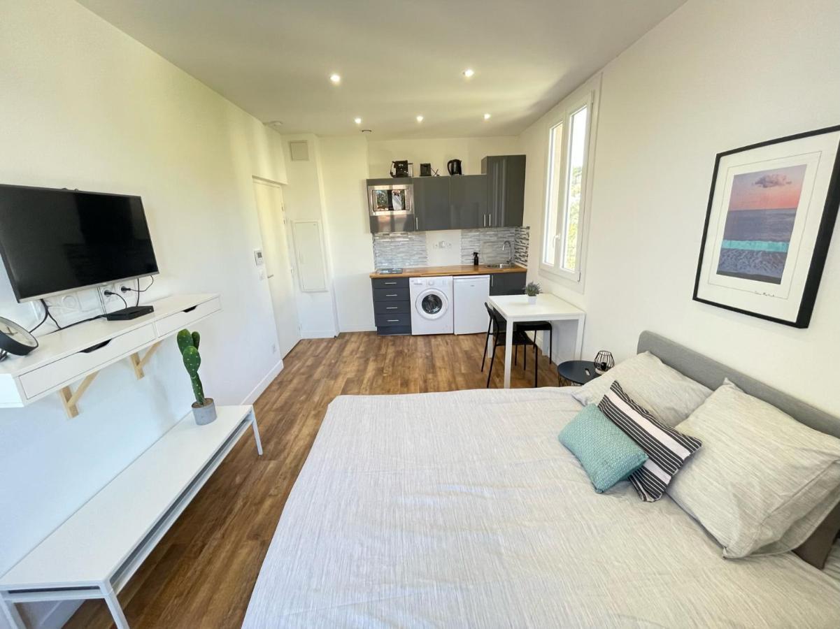 Nice Renting - Cambrai02 - Studio Beach Sea View - Ac - Promenade Des Anglais ภายนอก รูปภาพ