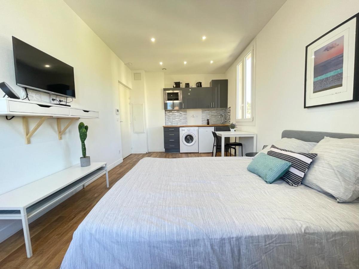Nice Renting - Cambrai02 - Studio Beach Sea View - Ac - Promenade Des Anglais ภายนอก รูปภาพ